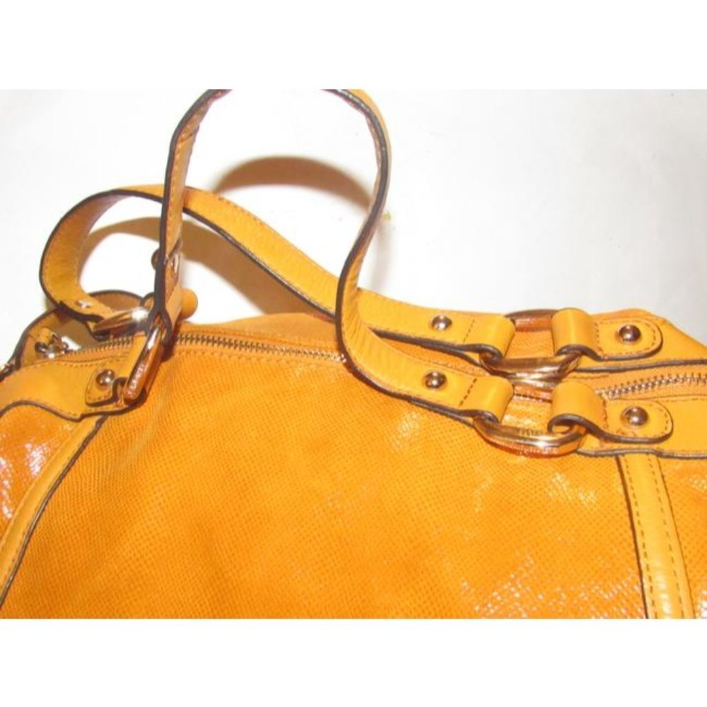 B Makowsky 2-Way Orange Textured And Smooth Leath… - image 4